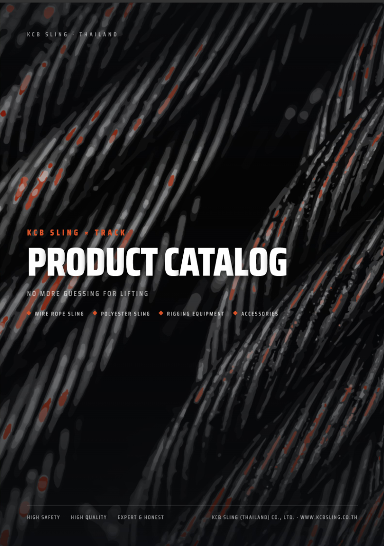 Download KCB Sling Catalog - Wire Rope Sling, Webbing Sling, Chain Sling, Accessories